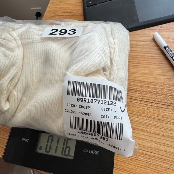 J.Crew Henley Sweater WMNS L Mountain White Long Sleeve Ribbed Tencel Crew Neck - Picture 7 of 7